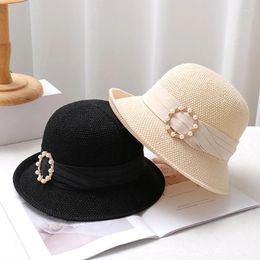 Berets Lady Autumn Winter Chic Brim Fedora Hats Woman Party Formal Top Grade Wool Felt Bucket Hat