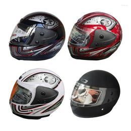 Motorcycle Helmets Flipup Helmet Motorbike Full Face Protector Lightweight Head Cover Double Visor Warm Bike
