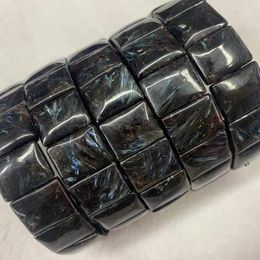 Bangles Black Dragon Crystal Natural Stone Bracelets Energy Stone Hand Row Lucky for Women Men Gift Wrist Crystal Jewellery