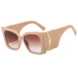 Herren Damen Designer Bolle Y Sonnenbrille Design Sonnenbrille Runde Mode Gold Cat Eye Rahmen Luxus Glaslinse Brillen für Mann Frauen Strand draußen mit Box AAA2664 sl23