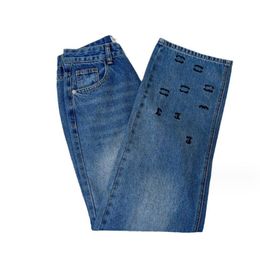 Designer jeans womens long pants jogger Women'clothing hop hop light blue denim dress chromess