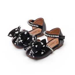 Fashion Kids Sandals Children's Shoes Summer Casual Flats Bow-knot Sandals Soft Baby Girls Princess Party Shoes 240118