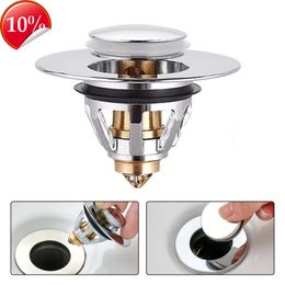 New Drain Stopper Pop-Up Bounce Core Basin Drain Filter Valve Hair Catcher Bathroom Sink Strainer Bath Stopper Washbasin Drain Cover