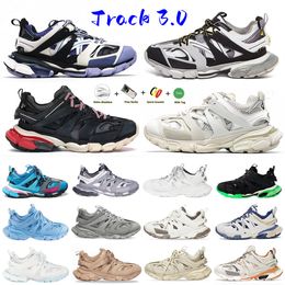 Designer Triple S Track 3.0 Running Shoes Black White Green Transparent Nitrogen Crystal Outsole 17FW Mens Womens Outdoors Trainers Sports Sneakers size35-45