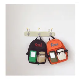 Backpack Name Customization School Children's Schoolbag Kindergarten Boys' Fashion Personalised Embroidery Girls'