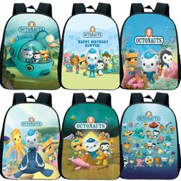 Bags New Kids Octonauts Kindergarten Backpack Boys Cartoon Knapsack Children Anime Rucksack Girls Satchel Toddler Start School Gift