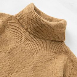 Men's Sweaters Fall Casual Sweater Loose Crew Neck Geometric Knit Pullover Harajuku Vintage Polyester