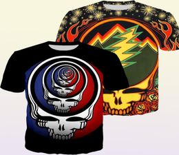 3d Printed grateful dead blues T shirt for Men Women Summer Short Sleeve Tees Tops Unisex Streetwear Tshirt 2206237691104