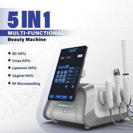 5 in 1 Portable HIFU RF Face Lifting Vaginal Tighten Shrink Pores Acne Scars Vmax Machine High Intensity Focused Ultrasound