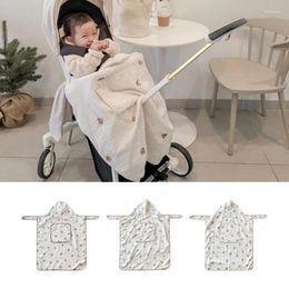 Blankets Stroller Wrap Swaddle Blanket Wearable Sleep Sack Baby Hooded Cloak Shower Gift