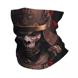 Scarves Strong Samurai Warrior Mortal Kombat Bandana Neck Gaiter Printed Balaclavas Mask Scarf Headwear Hiking For Men Women All Season