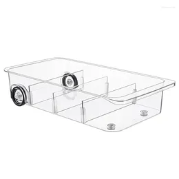 Kitchen Storage 1 Pieces Fridge Organizer Bins On Wheels Clear Roll Out Drawer Refrigerator Organizing With Dividers