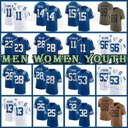 Jonathan Taylor Anthony Richardson Football Jersey Darius Leonard Indianapolises Michael Pittman Jr. Coltes Quenton Nelson Kenny Moore II Alec Pierce Malik Turner