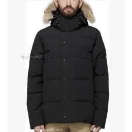 Men Winter Down Jackets Real Coyote Fur Designer Homme Puffer Windbreaker Jassen Outerwear Hooded Fourrure Manteau Jacket Coat Hiver Parka Doudoune Canada D88