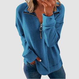 Women's Hoodies Womens O Neck Sweatshirt Fit Tops Casual Long Sleeve Pullover Ladies Vintage Spring Autumn 2024 Streetwear Zip Up Clothing