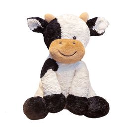 Nice 25CM-70CM Huggable Plush Cow Toy Lovely Cattle Plush Stuffed Animals Cattle Soft Doll Kids Toys Birthday Gift for Children 240123