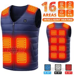 Motorcycle Apparel 16Area Self Heating Vest Men's Jacket Thermal Women's USB Heated Warm Fishing Camping Washable Winter