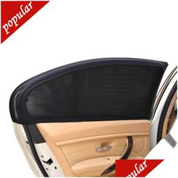 Other Care Cleaning Tools New 2Pcs Car Front/Rear Side Window Sunshade Er Uv Protect Anti Mosquito Mesh Exterior Net For Baby Child Ca Dhp2F