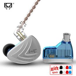 Headsets KZ AS16 16BA Balanced Armature Units Earphones HIFI Bass In Ear Monitor Earphones Noise Cancelling Earbuds Headset KZ ZAX ZSX J240123