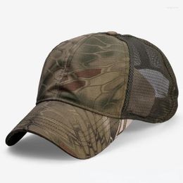 Ball Caps Camouflage Hat Men's Summer Thin Breathable Mesh Sun Visor Baseball Cap Sunscreen Adjustable Vintage