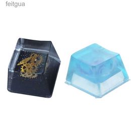 Keyboards Keyboards Resin Keycap for Key Cap Mechanical Keyboard KeyCaps for Cherry MX Keyboard Decorate Office School Black/Blue YQ240123