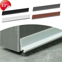 New 100CM Brush Seal Strip Door Bottom Seal Strip Insectproof Soundproof Door Bottom Seal Strip Door Stop Self-adhesive Strip