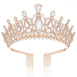 Hair Clips Gold Colours Small Tiaras With Combs Bride Crown Girls Birhtday Party Bridal Wedding Jewellery Accessories