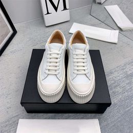 Shoes Casual Jil Biscuit Women's Matsuke Thick Sole Heightened Round Head Simplicity Xu Lu Style Little White
