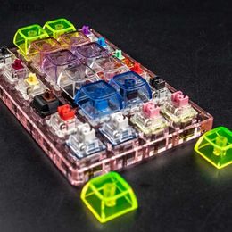 Keyboards Keyboards Customised XDA Fully Transparent Non Engraved Keycap Thickness 1.7mm PC Material With Transparent Support Backlit 10PCS YQ240123