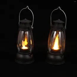 Candle Holders 2 PCS Halloween Lantern Vintage Decor Farmhouse Barn Pp Polypropylene LED Light