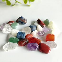 Natural Gemstones Crystal Gravel Healing Ore Quartz Mineral Specimens Tumbled Stones Home Potting Decor Decorative Rocks In Bag