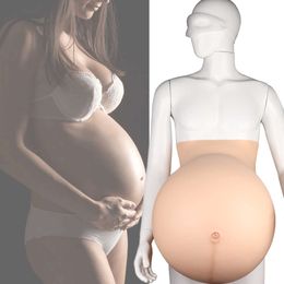 Costume Accessories Super Huge Artificial Silicone Fake Pregnant Belly Cosplay for Shemale Pussy Fausse Grossesse Femme Props