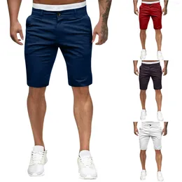 Women's T Shirts Mens Summer Fashion Casual Slim Solid Flashy Shorts With Pockets Athletic Twill For Men Wear