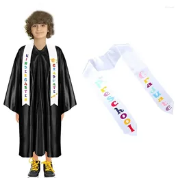 Scarves Embroid Letter Design Fabric Graduation Stole Happy Party Accessory Sash For Toddler