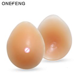 Costume Accessories CT Hot Selling Silicone Fake Breasts Teardrop-shaped Soft Pads Full Ladies False Boobs 170-300g/pair