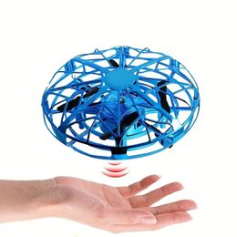 UFO Mini Hand Drone For Kids Or Adults , Hand Controlled Drone - Easy Indoor Small UFO Toy Flying Ball Drone Toy For Boys And Girls , Adapt As Birthday / New Year / Christmas Gifts