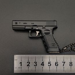 Toy Gun Keychain G17 Alloy Pistol Model Cannot Shoot For Boys Adults Gifts Collection Display Boys Birthday Gifts