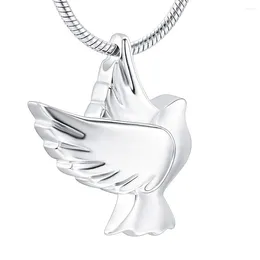 Chains Cremation Urn Necklace Pendant For Ashes Keepsake Memorial Peace Pigeon