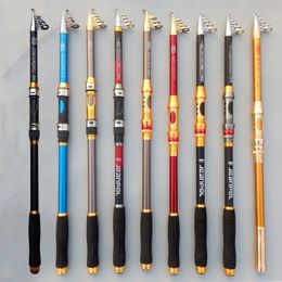 2.1M -3.6M Fishing Rod Feeder Hard All-metal Telescopic Fishing Rod Fishing Pole Vara De Pesca Fishing Rod Long-distance Sea Rod 240123