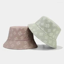 Berets Female 2024 Spring And Summer Breathable Three-Dimensional Flower Ins Simple Artistic Fresh Bucket Hat