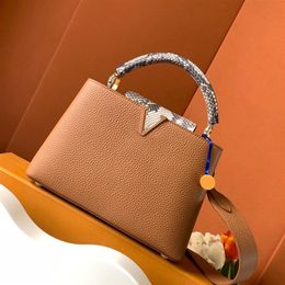 10A Designer Capucines Totes Top Quality Two-tone Shoulder Bags High Imitation Handbags with Box259z