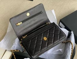 Lambskin zipper mini woc shoulder bag Crossbody luxurys designers bags Classic Hangbags Purse with box