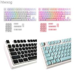 Keyboards RGB Keycaps Dual Colour Translucent PBT OEM Keycap For Cherry MX Mechanical Keyboard Switches Caps Drop Shipping YQ240123