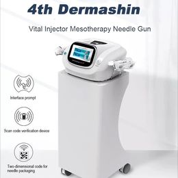 Multifunctional Portable Mesotherapy + Microneedle Skin Rejuvenation Anti-aging Wrinkle Removal Water Jet Skin Firming Device with Ice Hammer