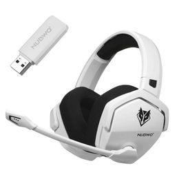 Headsets NUBWO G06-BT(Version 3031)Wireless Gaming Headset for PS4 PS5 PC Over Ear Headphones with Mic 2.4G 3.5 Wired Headphone for Games J240123