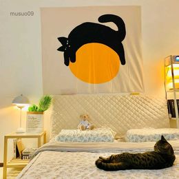 Tapestries Cat Tapestry Witchcraft Tarot Tapestry Bohemian Style Decoration Home Decoration Hippie Mattress Girls Dorm Room Decor tapiz