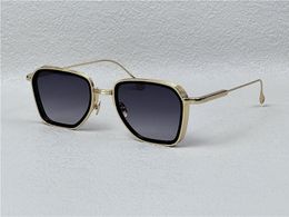 Neue Modedesign-Pilotensonnenbrille ANDRE mit Metall- und Acetatrahmen, einfacher und eleganter High-End-UV400-Schutzbrille für den Außenbereich