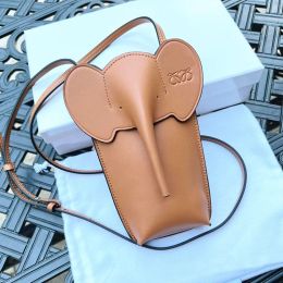 Moda Anagram Fil Telefon Çantaları Kadın Çanta Çantası Erkek Omuz Tasarımcı Çanta Lüks Pembe Orijinal Deri Crossbody Tote Debriyaj Çantası