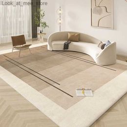 Carpet Modern Simple Living Room Decoration Carpet Home Bedroom Bedside Large Plush Rug Light Luxury Study Cloakroom Fluffy Soft Rugs Q240123