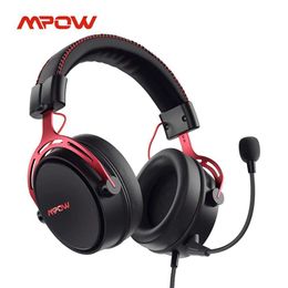 Headsets Mpow/Soulsens Air SE PS4 Gaming Headset 3D Surround Sound Wired Headphones with Noise Cancelling Mic for PS4 PS5 Xbox One Switch J240123